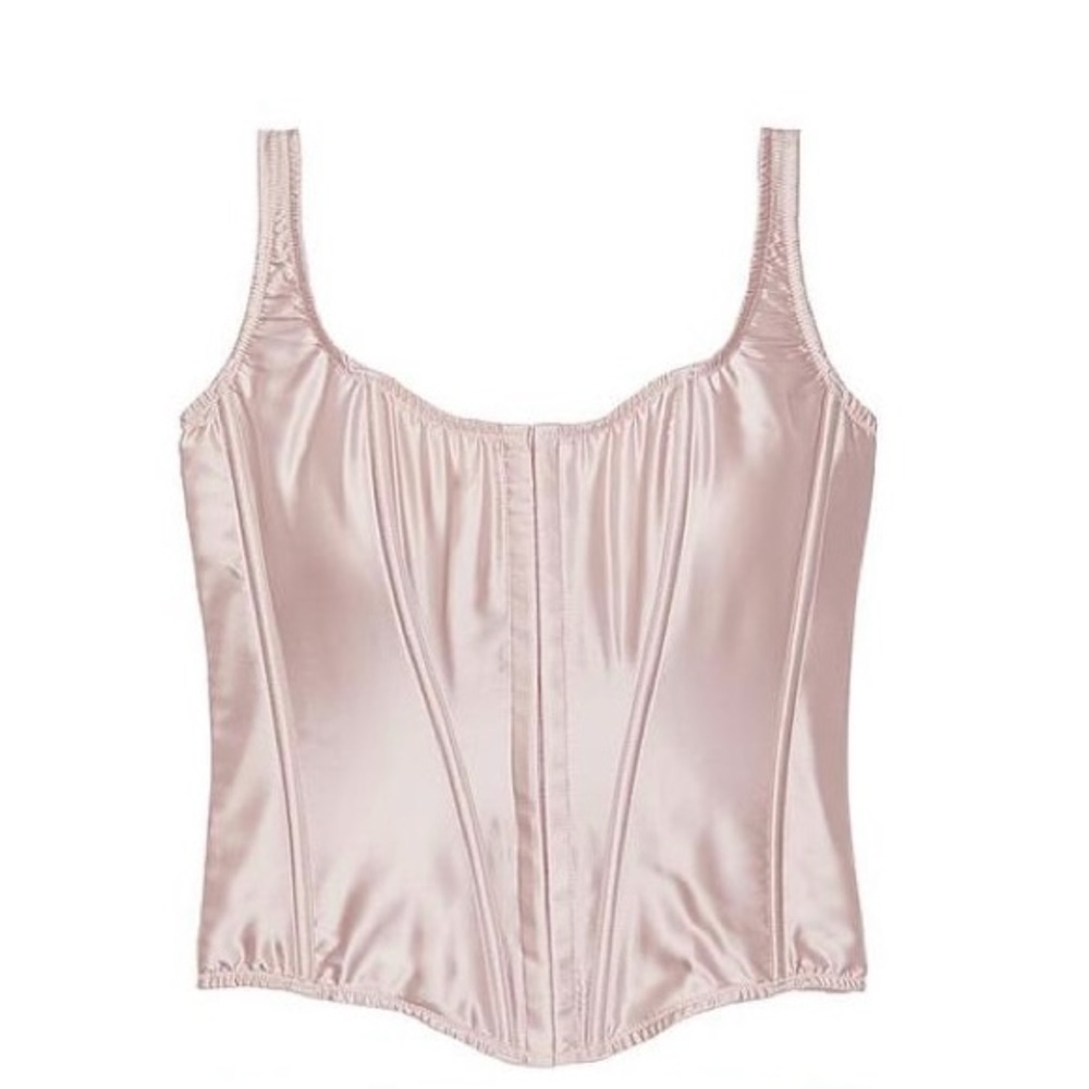 Victoria's Secret Pink Satin Corset Bra